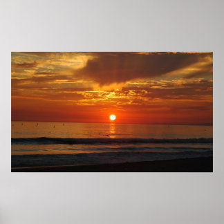 Poster Coucher de soleil en Californie