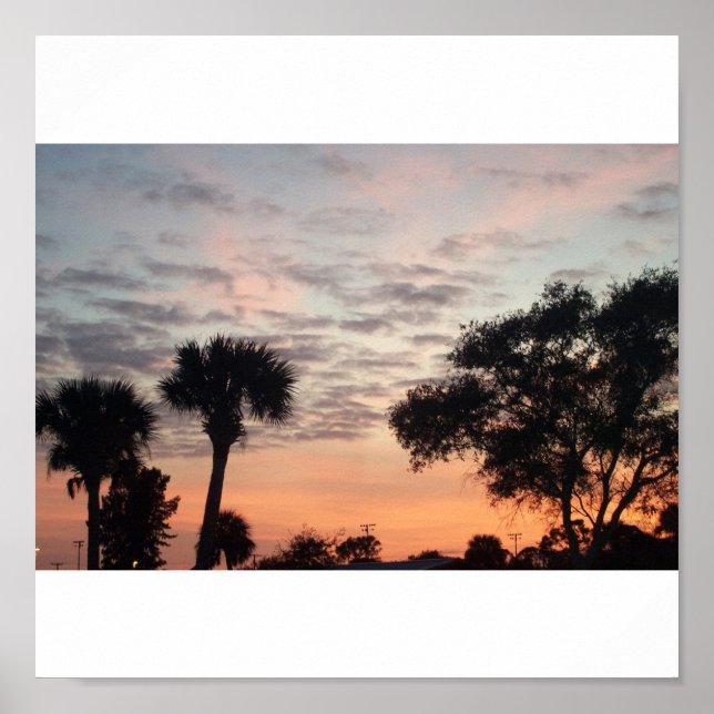Poster coucher de soleil en FL (Devant)