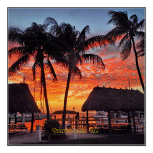 Poster Coucher de soleil Islamorada, Floride,