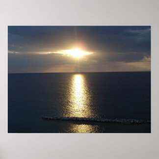 Poster Coucher de soleil jamaïcain