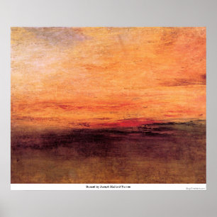 Poster Coucher de soleil par Joseph Mallord Turner
