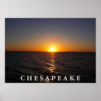 Poster Coucher de soleil sur le Chesapeake