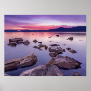 Poster Coucher de soleil sur le lac Tahoe