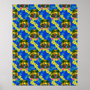 Poster Coucher de soleil tropical