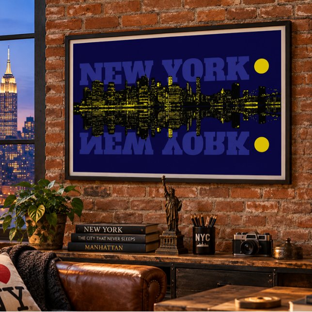 Poster Coucher de ville de New York (Créateur téléchargé)