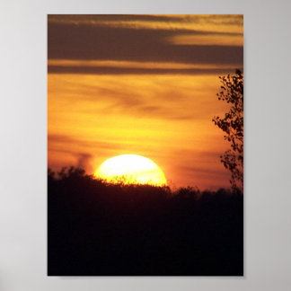 Poster coucher du soleil
