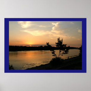Poster Coucher du soleil de Dniepr
