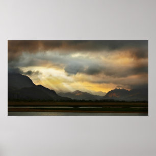 Poster Coucher du soleil de Snowdonia