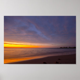 Poster Coucher du soleil, Elk Rapids, Michigan
