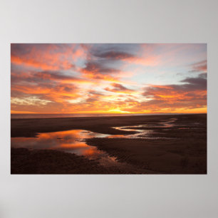 Poster Coucher du soleil sur la mer de Cortez