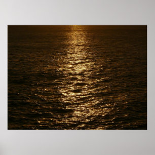 Poster Coucher du soleil sur l'eau Photographie de l'océa