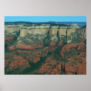 Poster Couches de rochers rouges à Sedona Arizona