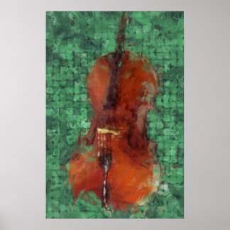 Poster Coucou sur vert