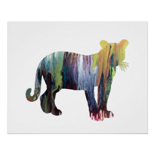 Poster Cougar / Puma art