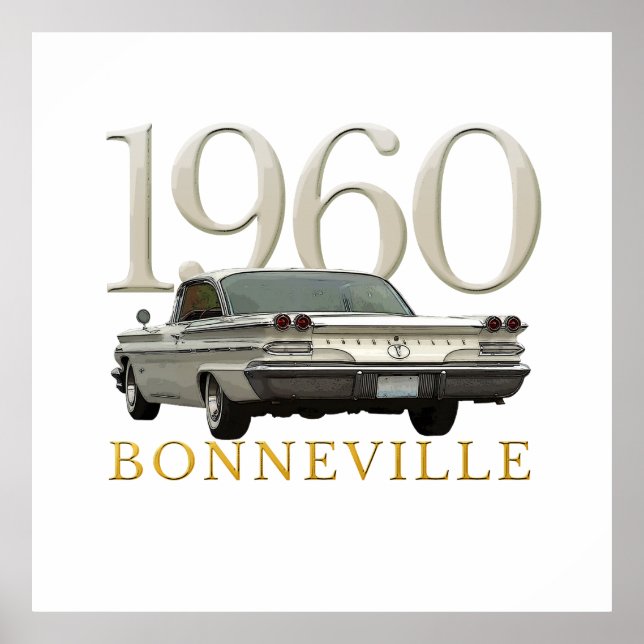 poster Couleur '60 Pontiac coupé (Devant)