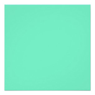 Poster couleur aquamarine