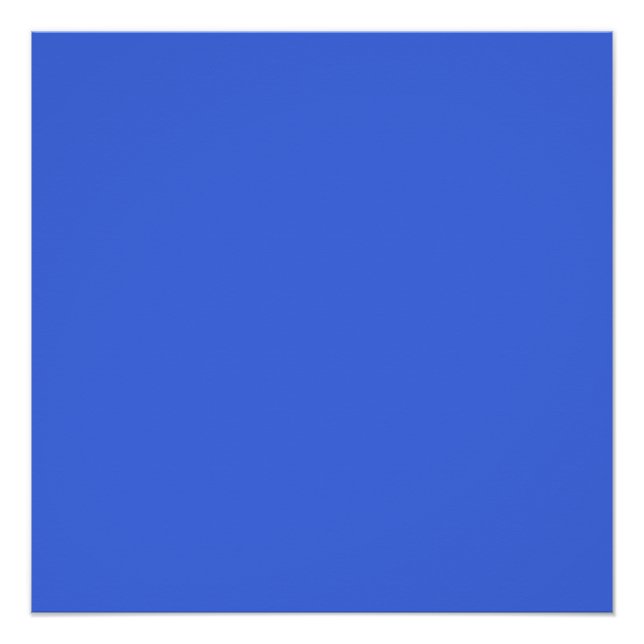 Poster couleur bleu (Devant)