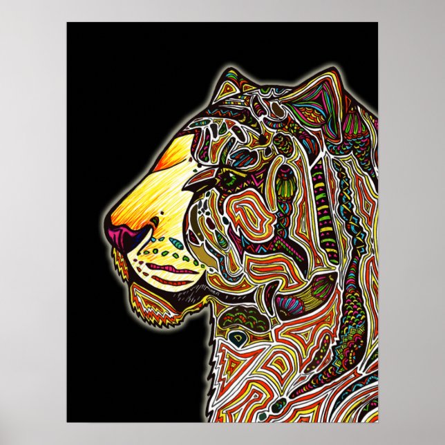 Poster Couleur de tigre (Devant)
