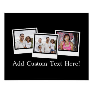 Poster Couleur personnalisée des images instantanées 3 ph