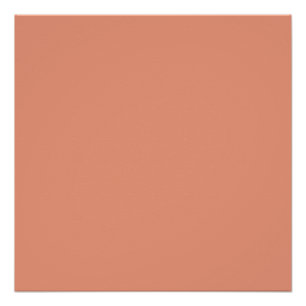 Poster couleur saumon foncé