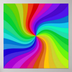 Poster Couleur tordue