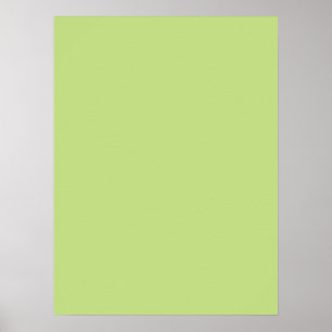 Poster Couleur vert ressort prête à Customiser