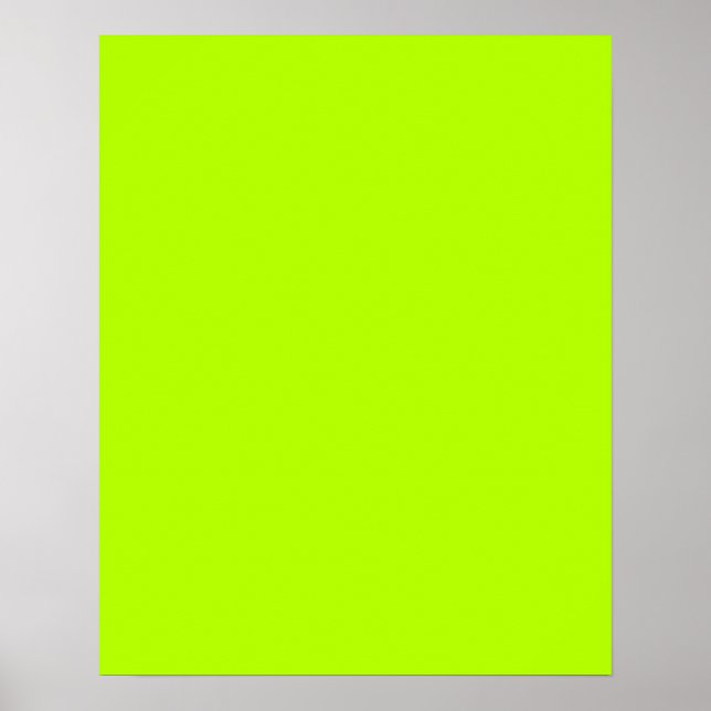 Poster Couleur verte de chaux électrique prête à Customis (Devant)