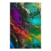 Couleurs arc-en-ciel Peinture à l'encre d'alcool