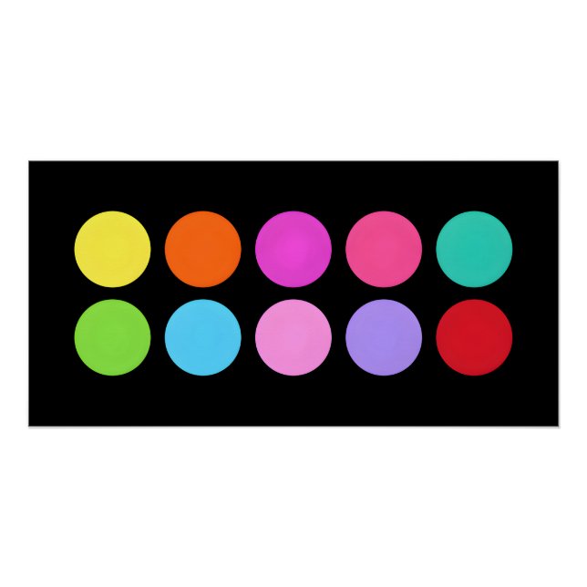 Poster Couleurs de Cercle (Devant)