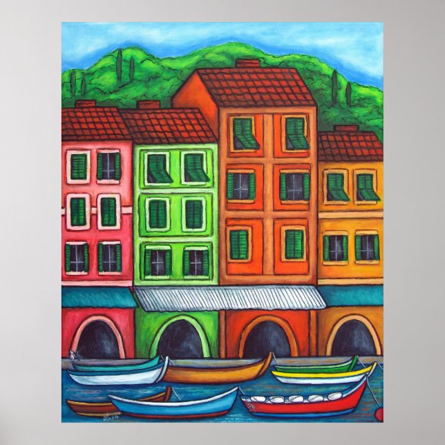 Poster Couleurs de Liguira Imprimer par Lisa Lorenz (Devant)