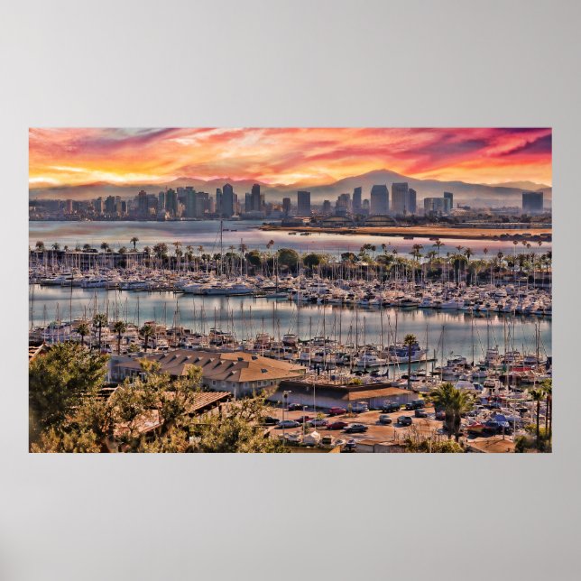 Poster Couleurs de San Diego (Devant)