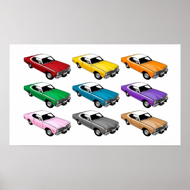 Poster Couleurs Dodge Dart (Devant)