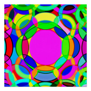 Poster Couleurs élégantes Art Motif