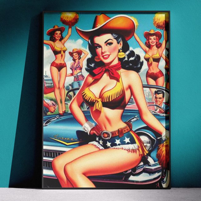 Poster Country Cheerleader Pin-up (Créateur téléchargé)