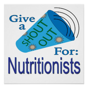 Poster Coup de chapeau aux nutritionnistes