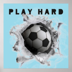 Poster Coup de pied de football