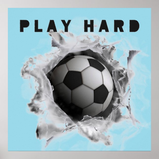 Poster Coup de pied de football (Devant)