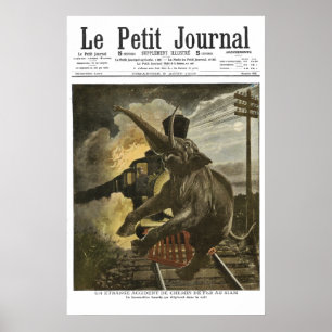 Poster Coup d'éléphant par chemin de fer - copie de