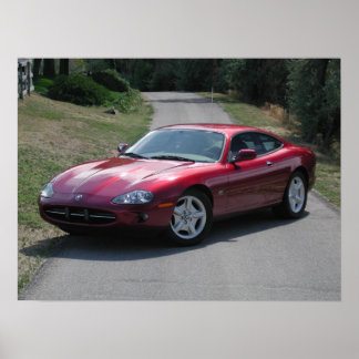 Poster Coupe Jaguar XK8