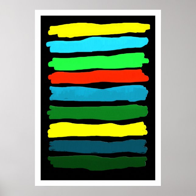 Poster Coups de pinceau #5 (V.2) (Devant)