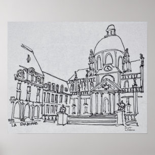 Poster Cour de La Sorbonne Université de Paris