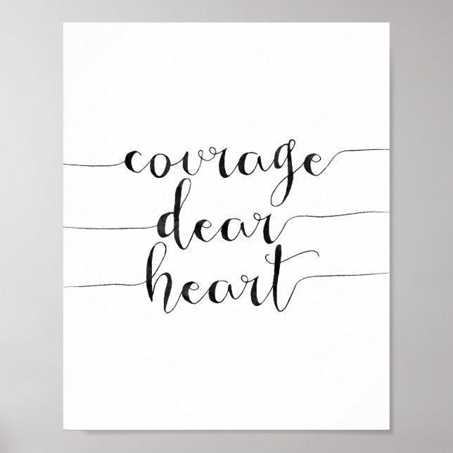 Poster Courage Cher Coeur (Devant)