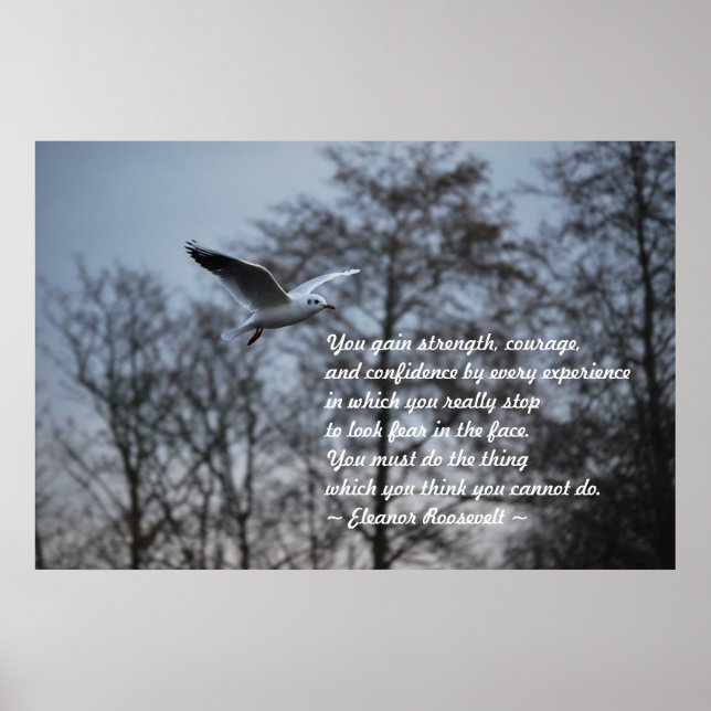 Poster Courage et confiance (Devant)