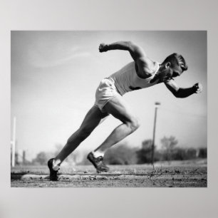 Poster Coureur masculin