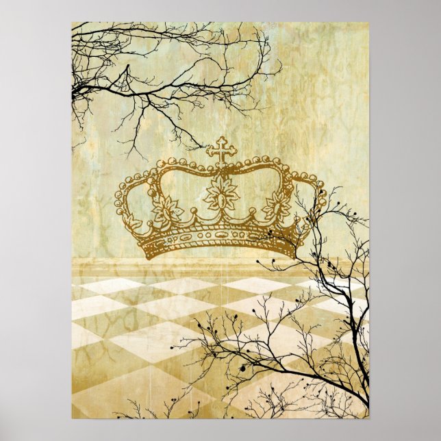 Poster Couronne royale avec succursales (Devant)