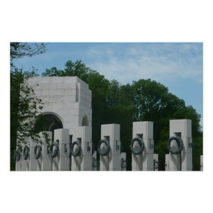 Poster Couronnes du mémorial de la Seconde Guerre mondial
