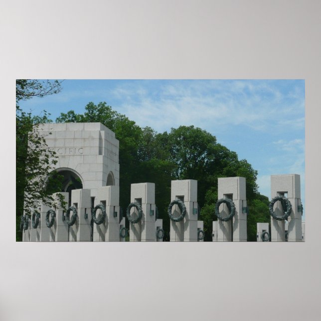 Poster Couronnes du mémorial de la Seconde Guerre mondial (Devant)