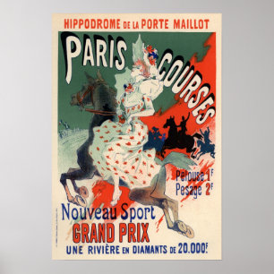 Poster Cours de Paris par Jules Chéret
