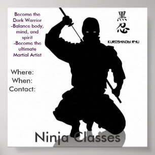 Poster Cours Ninja, Où : Whe...