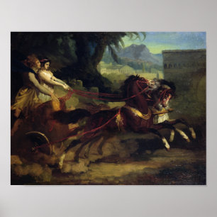 Poster Course de char antique